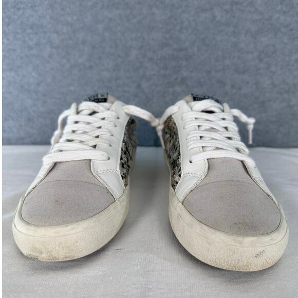 Vintage Havana Woman’s Sz 7 Metallic/silver Snake Skin Star Sneakers Alessandra - Picture 2 of 9